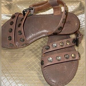 Frye - “Morgan” Hammered Stud Sandal